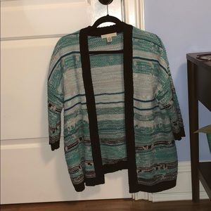 Knit open cardigan